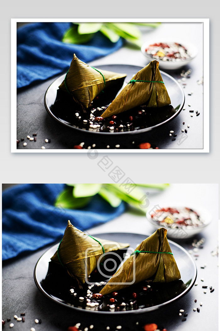 美味粽子摄影图片