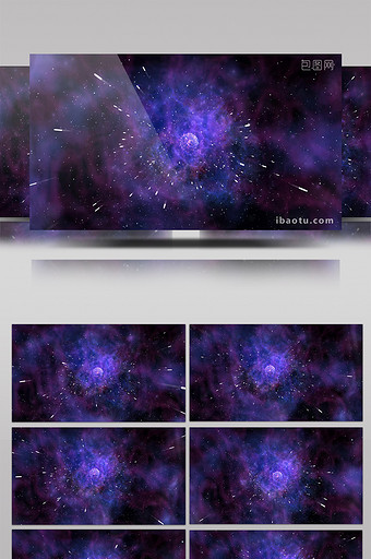 紫色大气星空粒子晚会背景视频素材图片