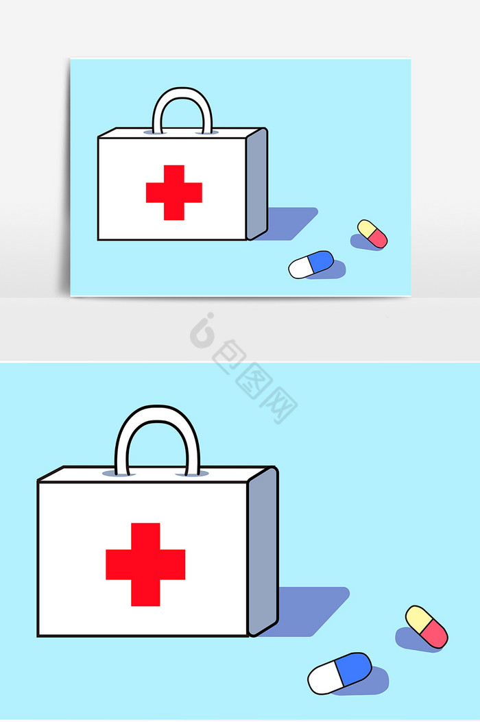 护士节医药箱药品图片