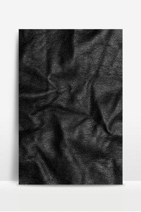黑色牛皮纸褶皱纹理质感背景