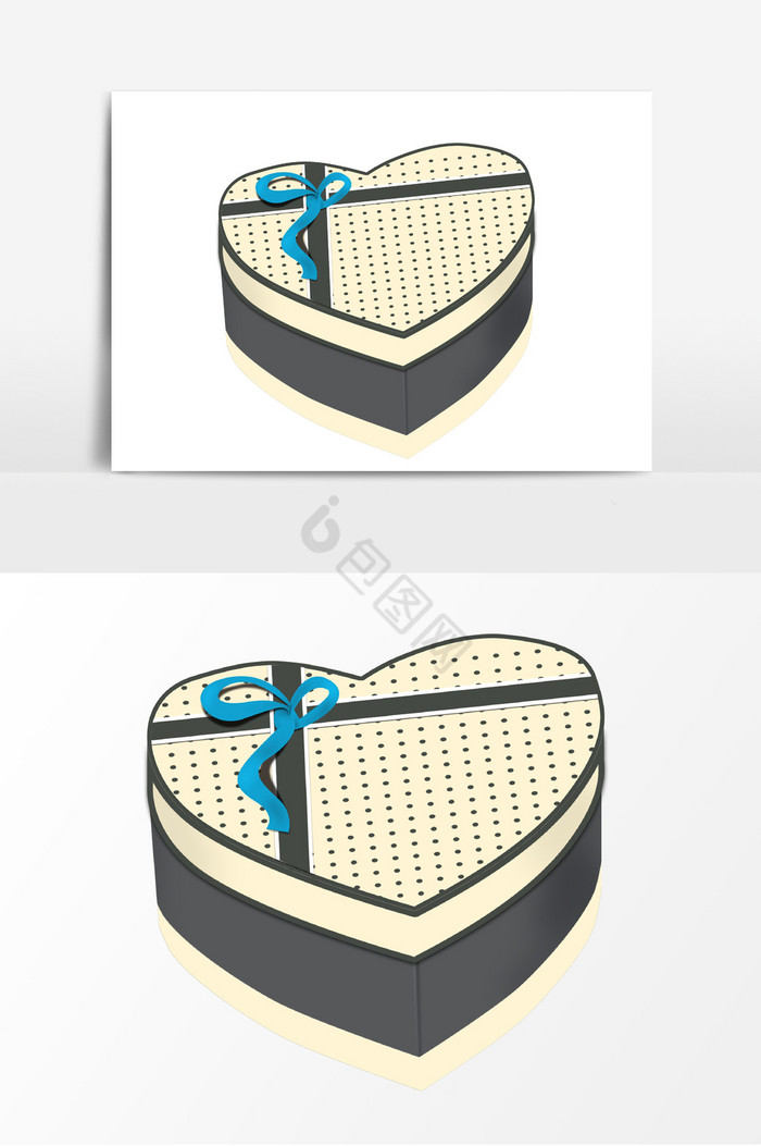 爱心盒子礼盒图片
