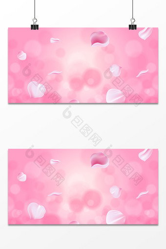 粉色浪漫花瓣飘落母亲节背景图片