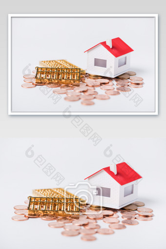 购房买房投资理财金融概念摄影图片
