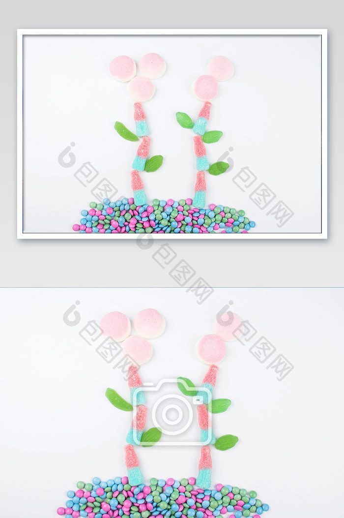 小清新六一儿童节创意糖果造型摄影图片