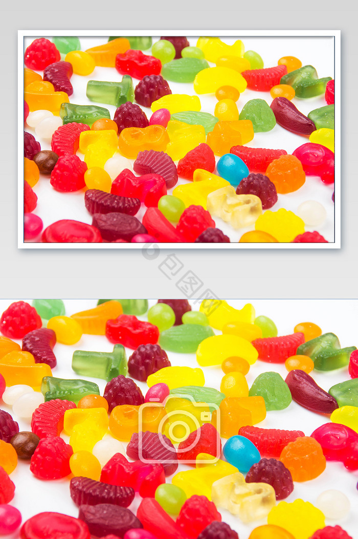 五颜六色零食糖果零食摄影图片