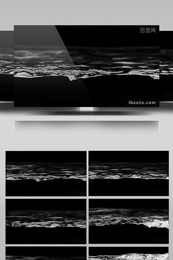 3组不同水位的波光粼粼水平面视频素材图片