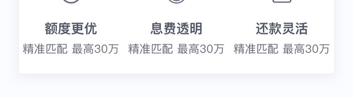 时尚深色渐变信用借贷权益UI移动界面