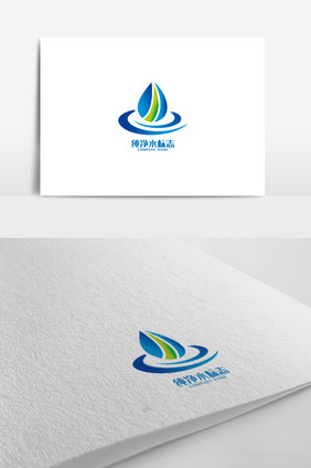 特色个性纯净水标志logo设计