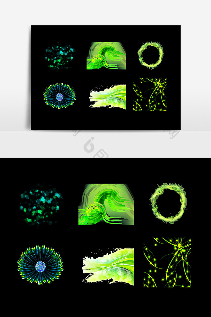 绿色光效效果素材