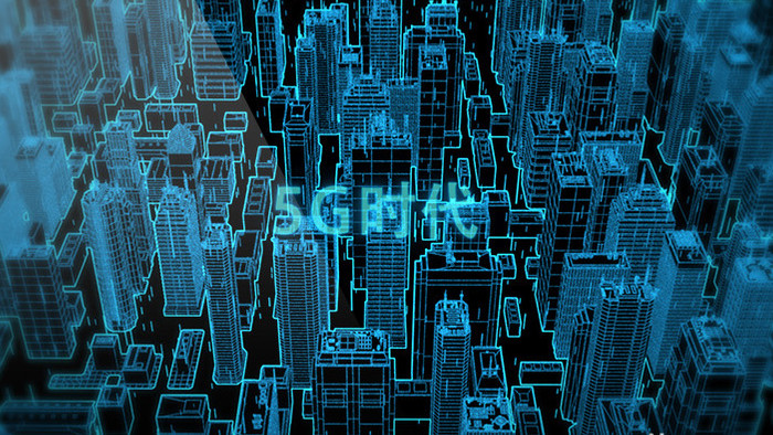 科技线条城市5G时代片头AE模板