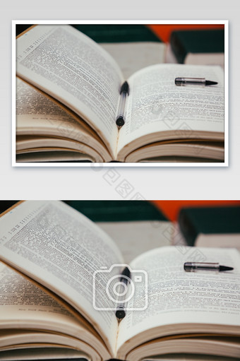书籍图书翻开细节特写高清摄影图图片