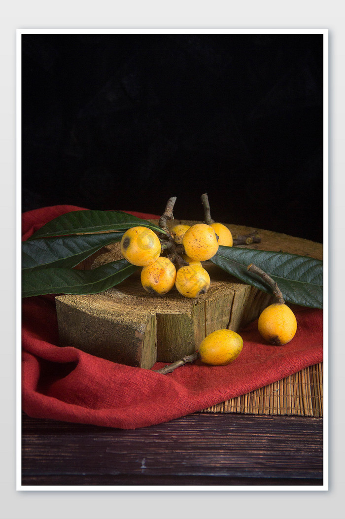 水果枇杷静物摄影图片