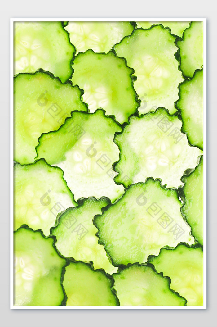 切片黄瓜平面美食摄影图片图片