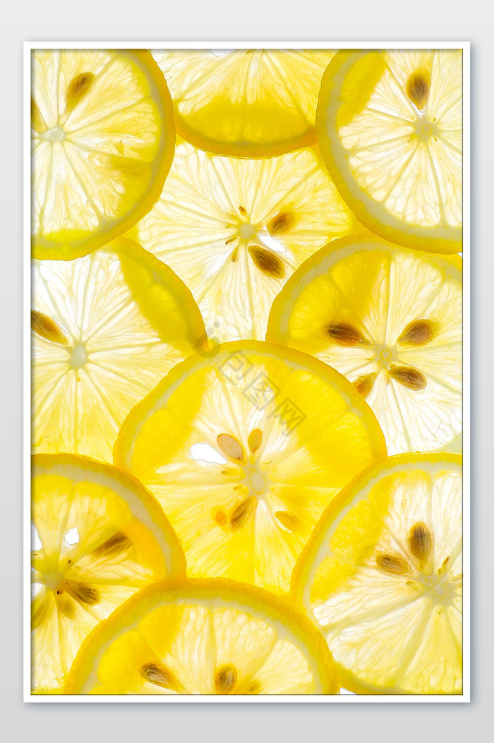 切片柠檬平面美食摄影图片
