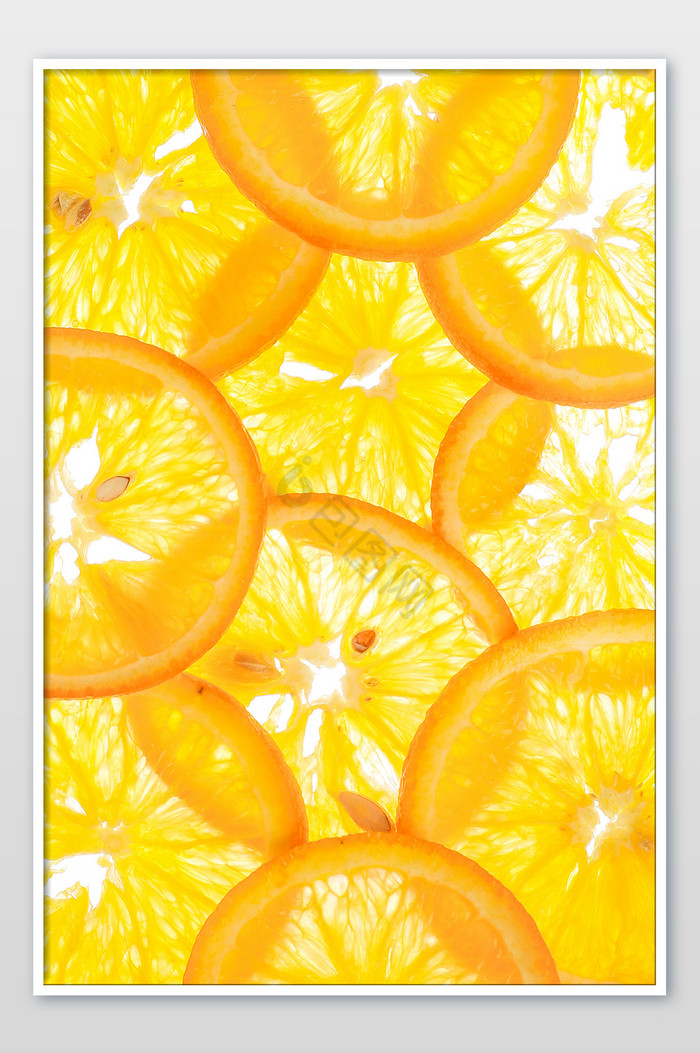 切片橙子平面美食摄影图片