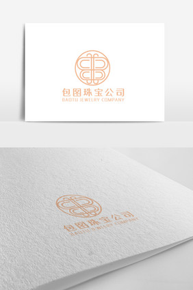 大气简洁饰品公司logo设计