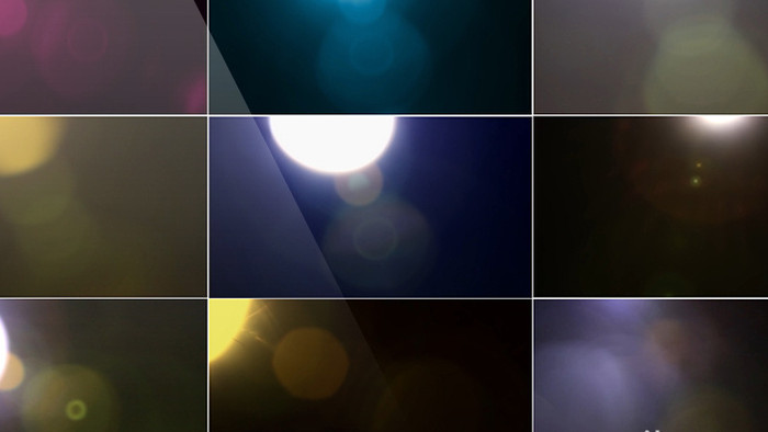 75组镜头光晕叠加视频素材