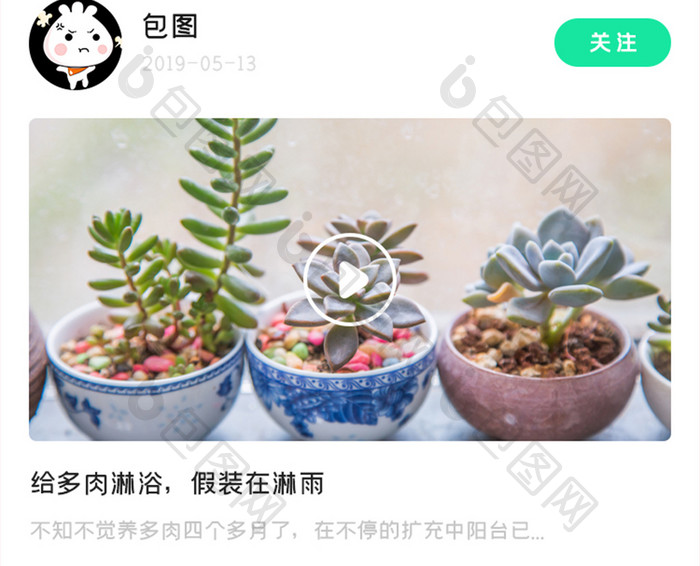 植物APP贴吧UI移动界面