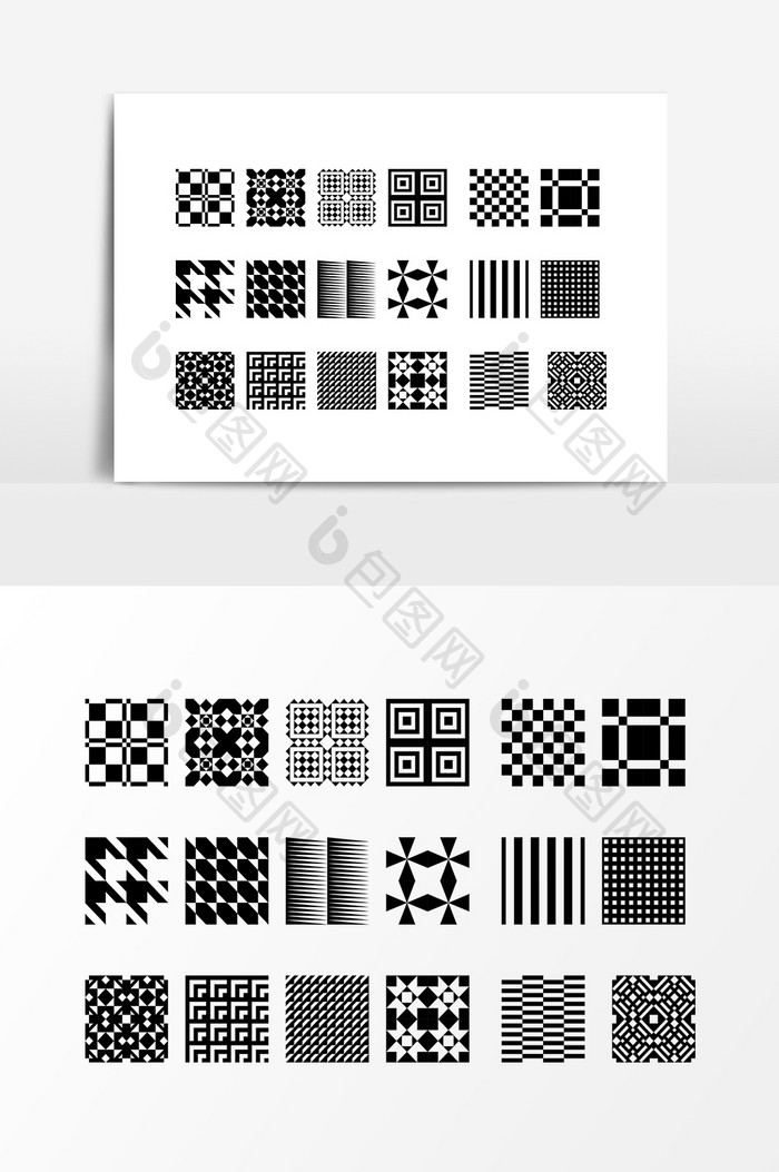 黑色底纹装饰图案设计素材