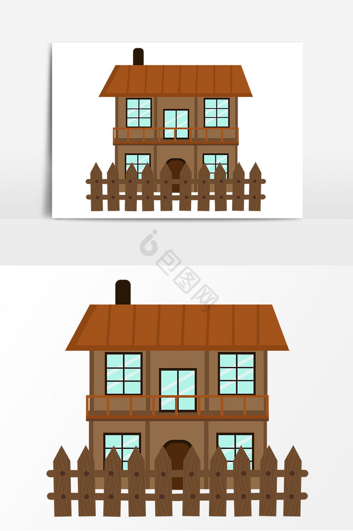 小楼木屋图片