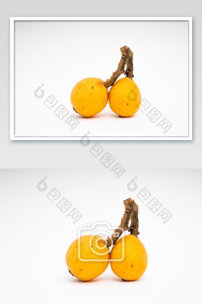 金黄色枇杷果健康营养味道香甜摄影图