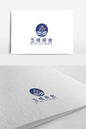 中国风茶舍主题logo设计