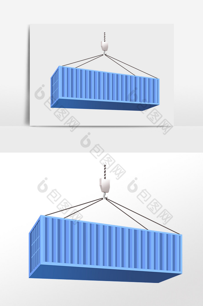 货物运输集装箱插画图片图片