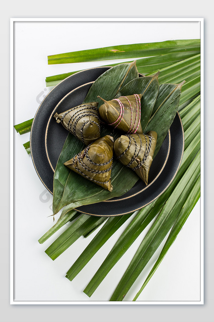 传统美食端午节粽子高清摄影图