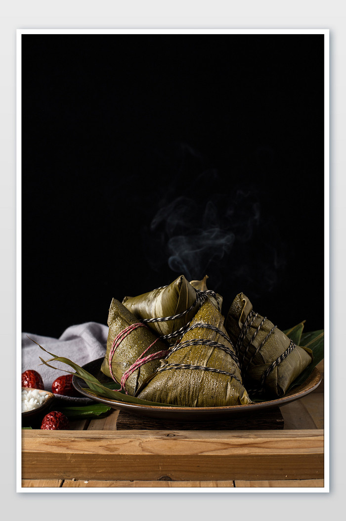 中国传统端午节粽子高清美食摄影图