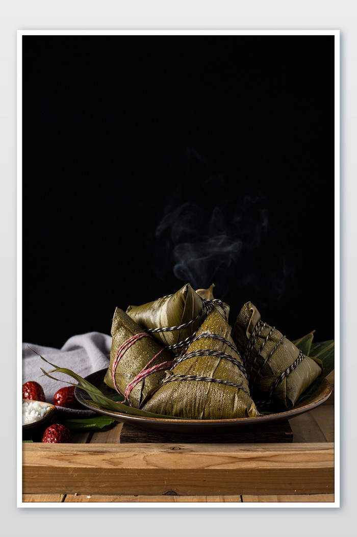 中国传统端午节粽子高清美食摄影图图片
