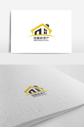 简洁大方房地产logo设计