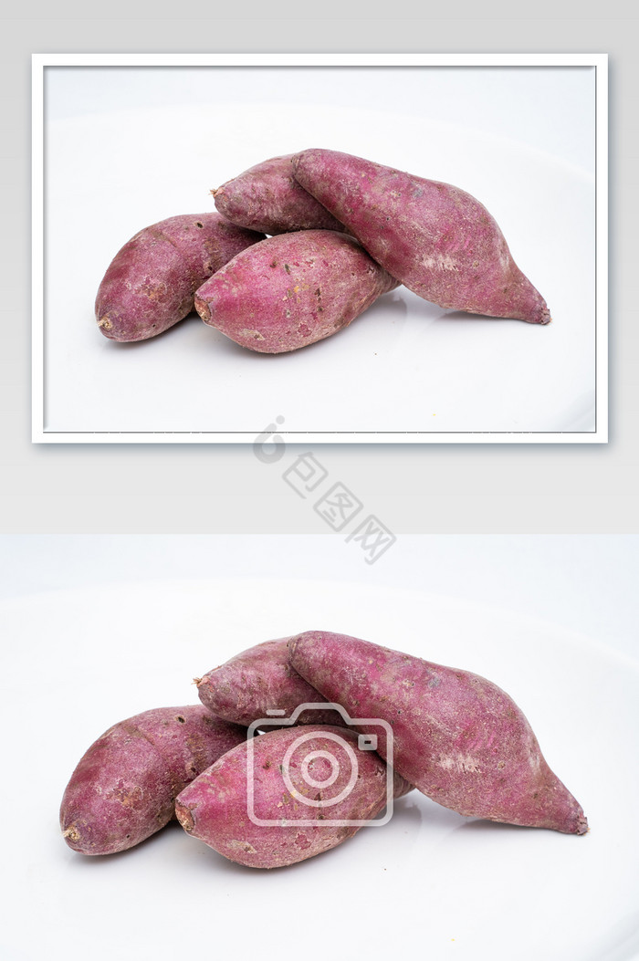 早餐地瓜健康营养紫薯食材摄影图图片
