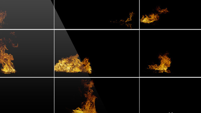 26组水面火焰燃烧反射特效视频素材