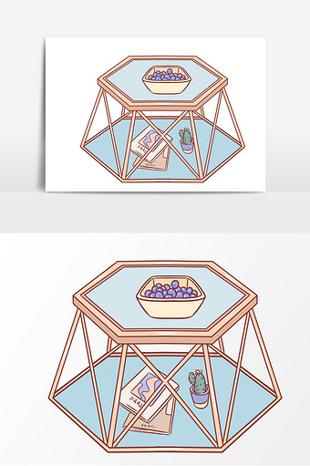图网高清图片茶几图片本素材所属分类为广告设计 ,主要用途为手绘卡通