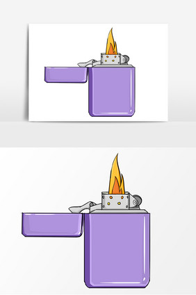 节日打火机手绘形象元素