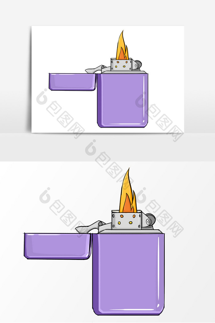 节日打火机手绘形象元素