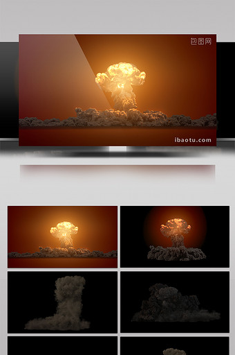 15款超级爆炸动画带通道特效元素素材视频图片