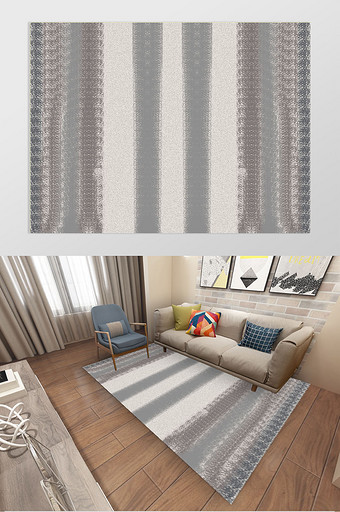 新现代北欧摩洛哥风格手绘客厅卧室地毯图案图片