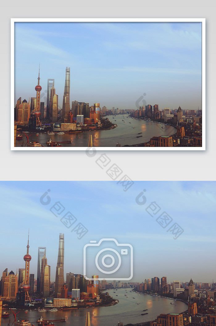 上海魔都外滩四件套江景摄影图片图片