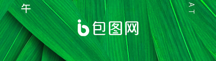 绿色端午节日粽子移动端启动闪屏页UI设计