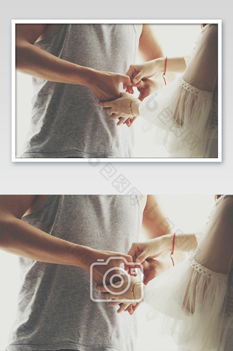 情侣夫妻手比爱心摄影图片