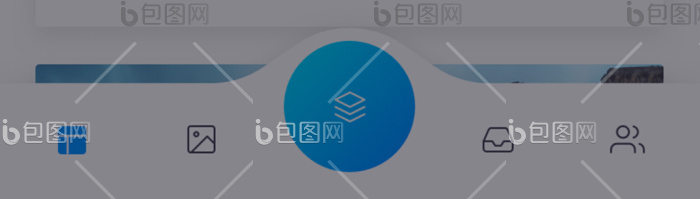 蓝色渐变旅游类APP弹窗UI界面设计-包图网