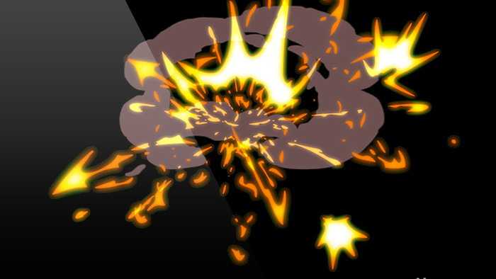 11款MG卡通爆炸闪光动画带通道特效元素
