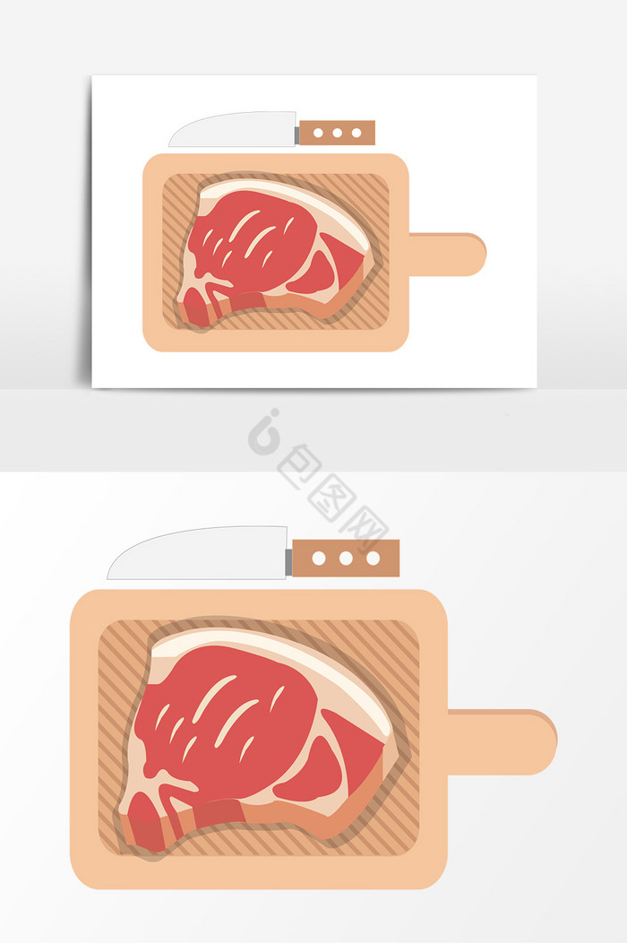 肉生肉雪花肉健康素食日刀砧板菜板食物图片