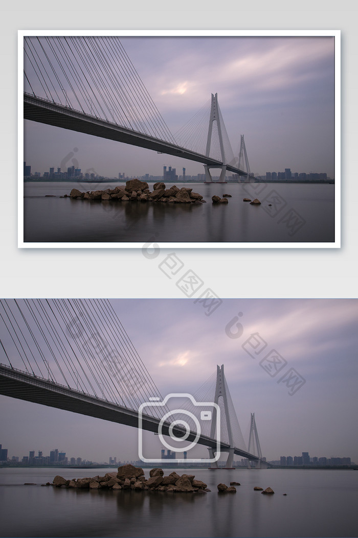 武汉二七长江大桥建筑摄影图片