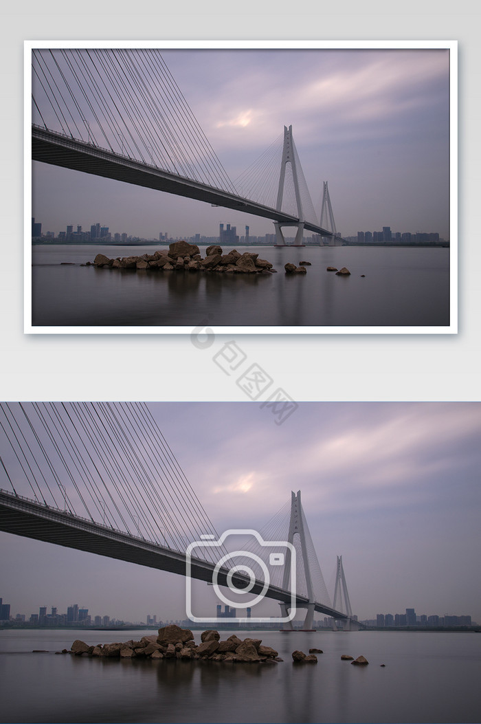 武汉二七长江大桥建筑摄影图片