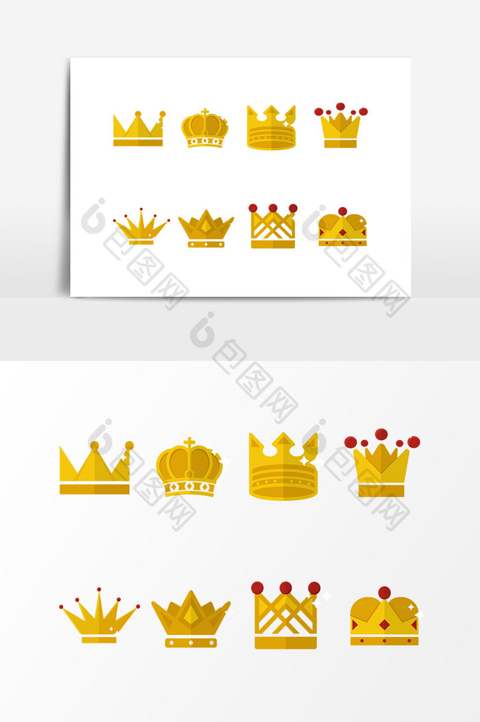 金色皇冠王冠设计素材