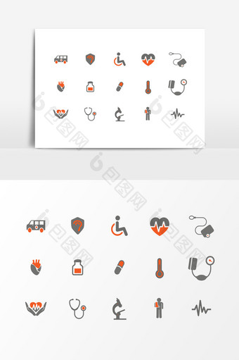 矢量医疗医学用品图案设计素材图片