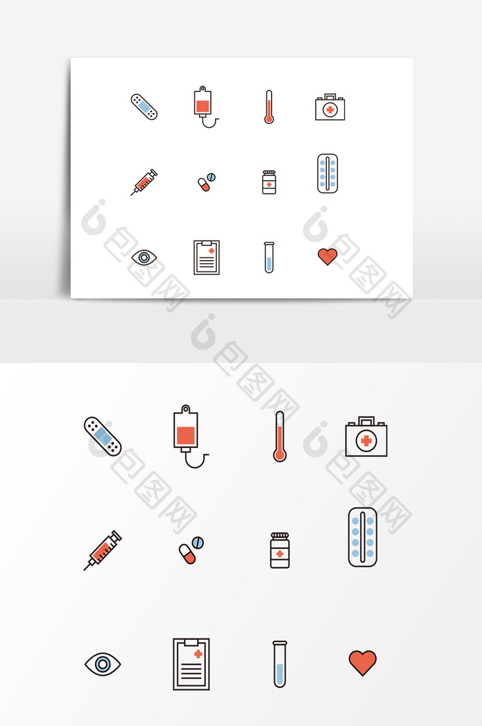 医院医疗图案设计元素