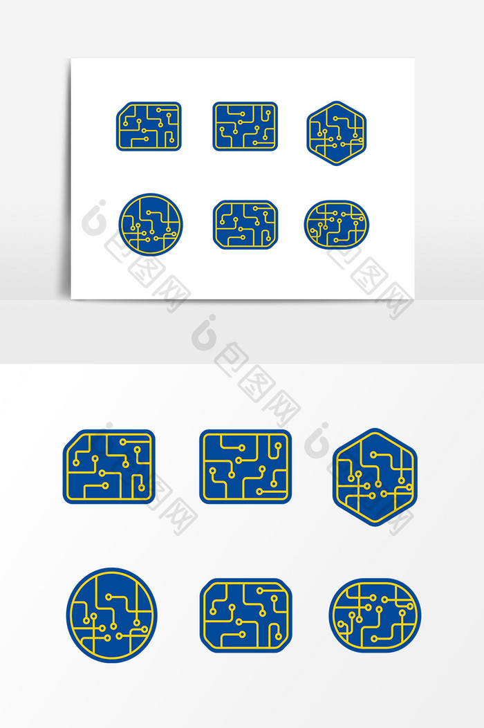 电路界面图案设计素材